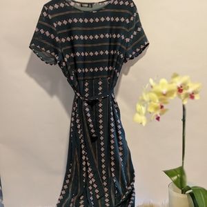 Yoins/ Sheer Blouse Dress